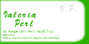 valeria perl business card